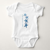 Nautical Blue Starfish Romper (Voorkant)