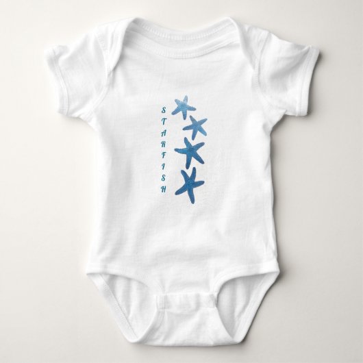 Nautical Blue Starfish Romper (Voorkant)