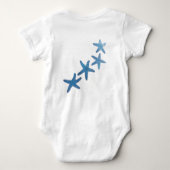 Nautical Blue Starfish Romper (Achterkant)