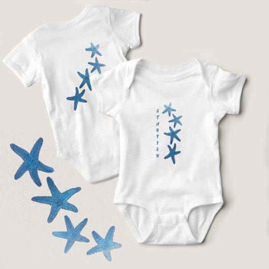 Nautical Blue Starfish Romper