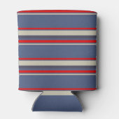 Nautical Blue Striped Custom, kapitein schip Blikjeskoeler (Achterkant)