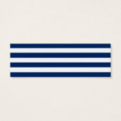 Nautical Blue Striped Registry Insert Kaart (Achterkant)