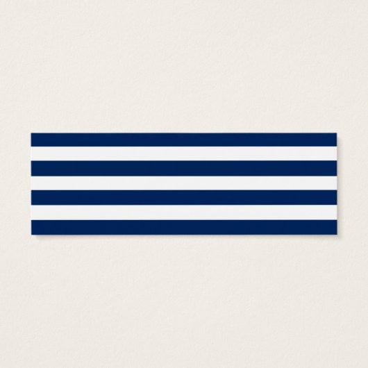 Nautical Blue Striped Registry Insert Kaart (Achterkant)