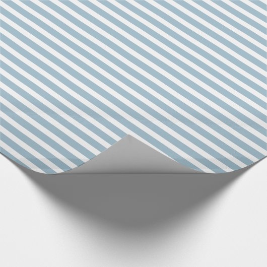 Nautical Blue Stripes Cadeaupapier (Hoek)