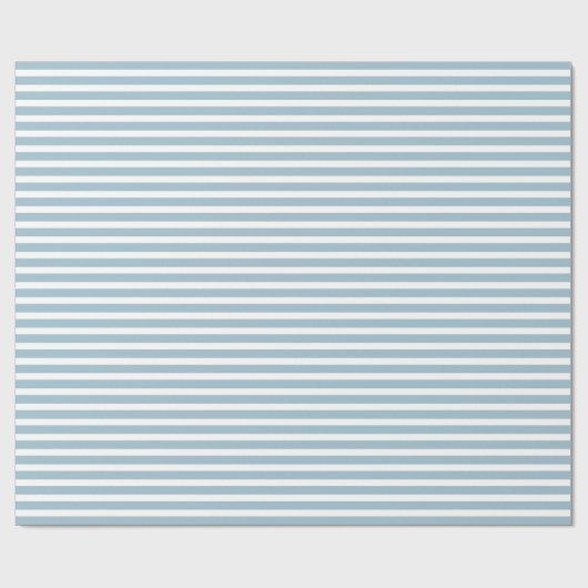 Nautical Blue Stripes Cadeaupapier (Vlak)