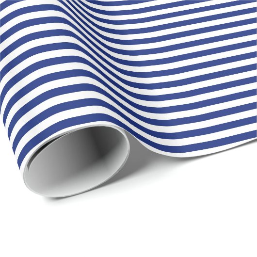 Nautical Blue Stripes Cadeaupapier (Rol Hoek)