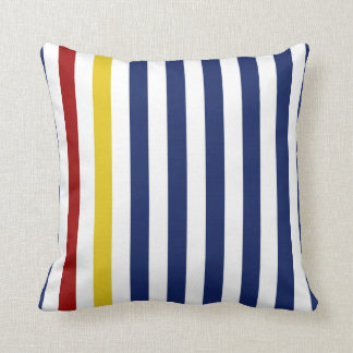 Nautical Blue Stripes Kussen
