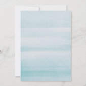 Nautical Blue Wedding Seating Chart. Elegant Ocean Kaart (Achterkant)