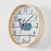 Nautical Blue Whale Ship Rustic Decor (Hoek)