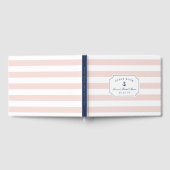 Nautical Blush & Navy Vrijgezellenfeest Gastenboek (Volledig)