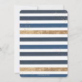 Nautical Boat Ahoy Het is een Jongen Baby shower p Kaart (Achterkant)