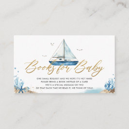 Nautical Boat Ahoy Het is een Jongensboeken voor B Informatiekaartje