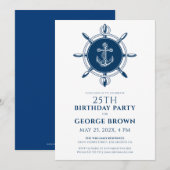 Nautical Boat Anchor and Rudder Kaart (Voorkant / Achterkant)