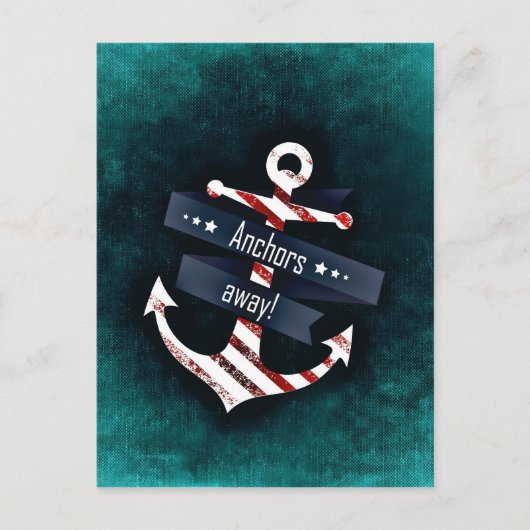 Nautical Boat Anchor Briefkaart (Voorkant)