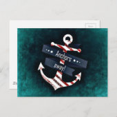 Nautical Boat Anchor Briefkaart (Voorkant / Achterkant)