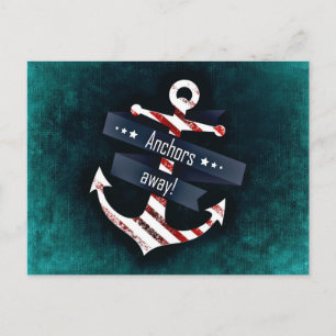 Nautical Boat Anchor Briefkaart