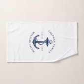 Nautical Boat Anchor Family Cruise Trip Handdoek (Handdoek)