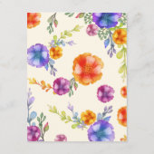 Nautical Boat Anchor Floral — Richting details Informatiekaartje (Achterkant)