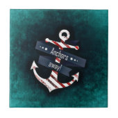 Nautical Boat Anchor Tegeltje (Voorkant)