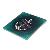 Nautical Boat Anchor Tegeltje (Zijkant)