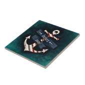 Nautical Boat Anchor Tegeltje (Zijkant)