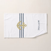 Nautical Boat Anchor, touw Bad Handdoek (Handdoek)