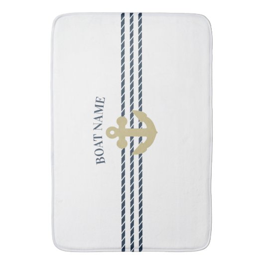 Nautical Boat Anchor, touw Badmat (Voorkant Verticaal)