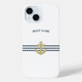 Nautical Boat Anchor, touw Case-Mate iPhone Case (Achterkant)