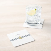 Nautical Boat Anchor, touw Kartonnen Onderzetters (Insitu)