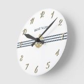 Nautical Boat Anchor, touw Ronde Klok (Hoek)