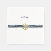 Nautical Boat Anchor, touw Servet (Voorkant)