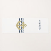 Nautical Boat Anchor, touw Yogamat (Achterkant (horizontaal))