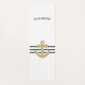 Nautical Boat Anchor, touw Yogamat (Achterkant)
