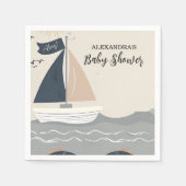 Nautical Boat Baby shower Servet (Voorkant)