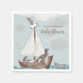 Nautical Boat Baby shower Servet (Voorkant)