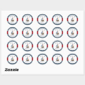 Nautical Boat Baby shower Stickers - Het is een jo (Vel)