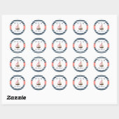 Nautical Boat Baby shower Stickers - Het is een me (Vel)