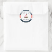 Nautical Boat Baby shower Stickers - Het is een me (Tas)