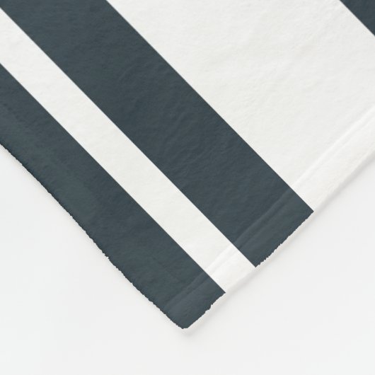 Nautical Boat Captain Name Anchor Blue White Fleece Deken (Hoek)