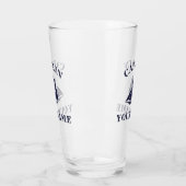 Nautical Boat Captain Personalized Tumbler Glass (Links)