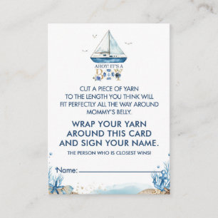 Nautical Boat How Big Mam's Belly Game Kaart