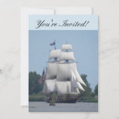 Nautical Boat Invitation Card Kaart (Voorkant)