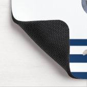 Nautical Boat Name,Anchor Dolphin Navy Blue Muismat (Hoek)