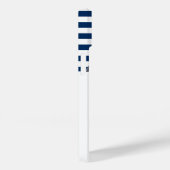 Nautical Boat Name,Anchor Dolphin Navy Blue Stripe Case-Mate iPhone Case (Achterkant / Rechts)