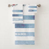 Nautical Boat Name,Anchor Flowers Bad Handdoek (Insitu)