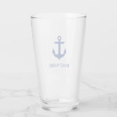 Nautical Boat Name Anchor Glas (Achterkant)