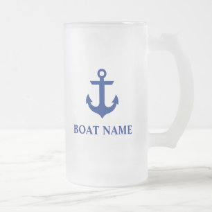 Nautical Boat Name Anchor Matglas Bierpul
