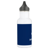 Nautical Boat Name Anchor Navy Blue Waterfles (Links)