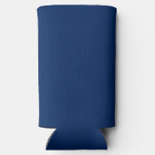 Nautical Boat Name Anchor Navy Blue Welkom Seltzer Blikjeskoeler (Achterkant)