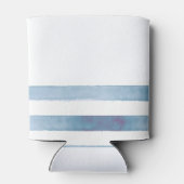 Nautical Boat Name,Anchor,Rope,Light Blue Stripes Blikjeskoeler (Achterkant)